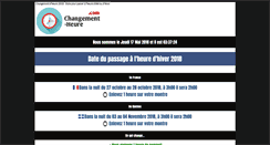 Desktop Screenshot of changement-heure.com