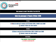 Tablet Screenshot of changement-heure.com